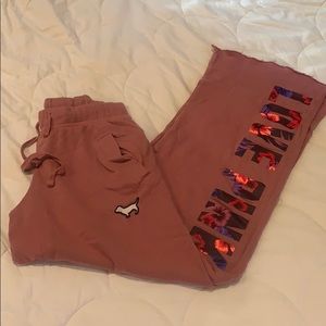 Victoria Secret Pink Rose Colored Sweatpants